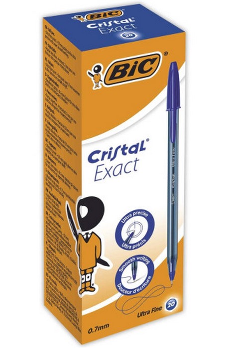 Boligrafo Cristal Ultra Fine Azul 0,7mm Bic 992605