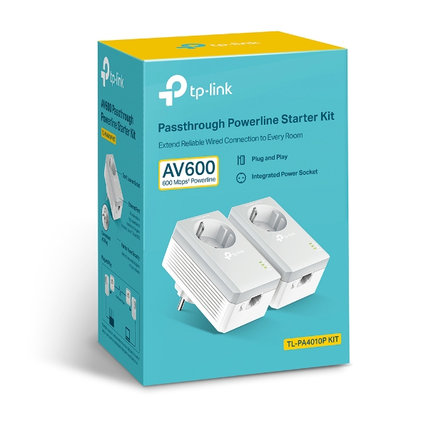 Tp-Link Powerline Av500 + Ac Pass Through Starter Kit