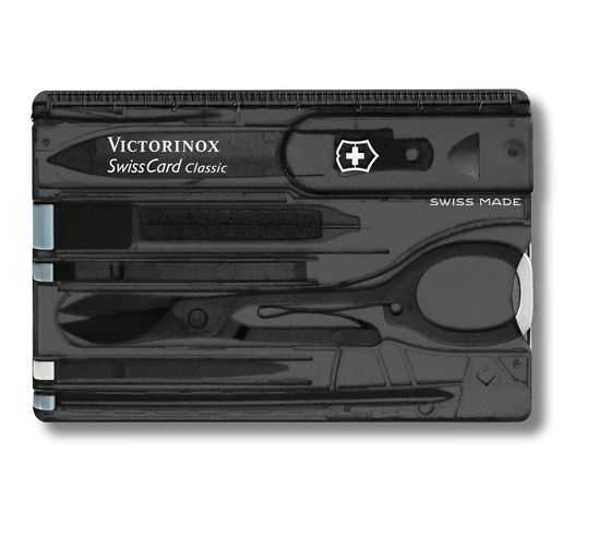 Victorinox Swisscard Classic Black  Transparent Abs Synthetics