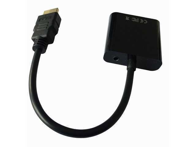 Gembird A-Hdmi-Vga-03 Video Cable Adapter 0.15 M Hdmi Type a (Standard) Vga (D-Sub) Black