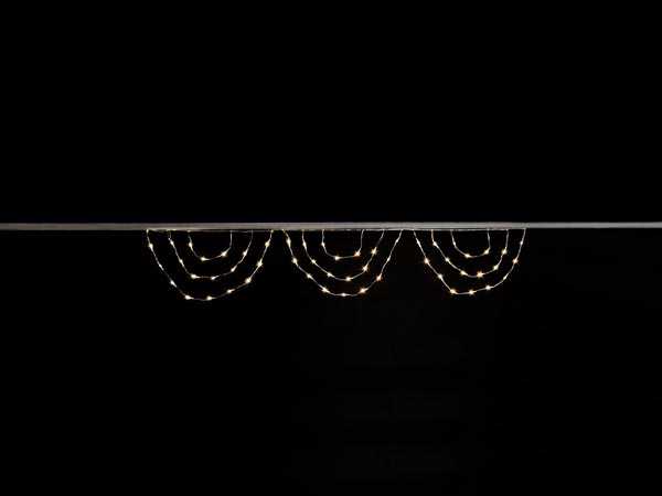 Moonlight LED - 2 X 0.3 M -  Warm White Lamps - Transparent Wire - 31 V