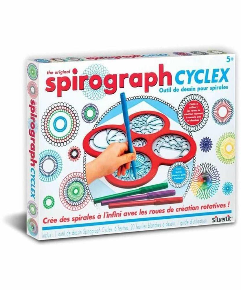 Conjunto de desenho spirograph silverlit cyclex 1.