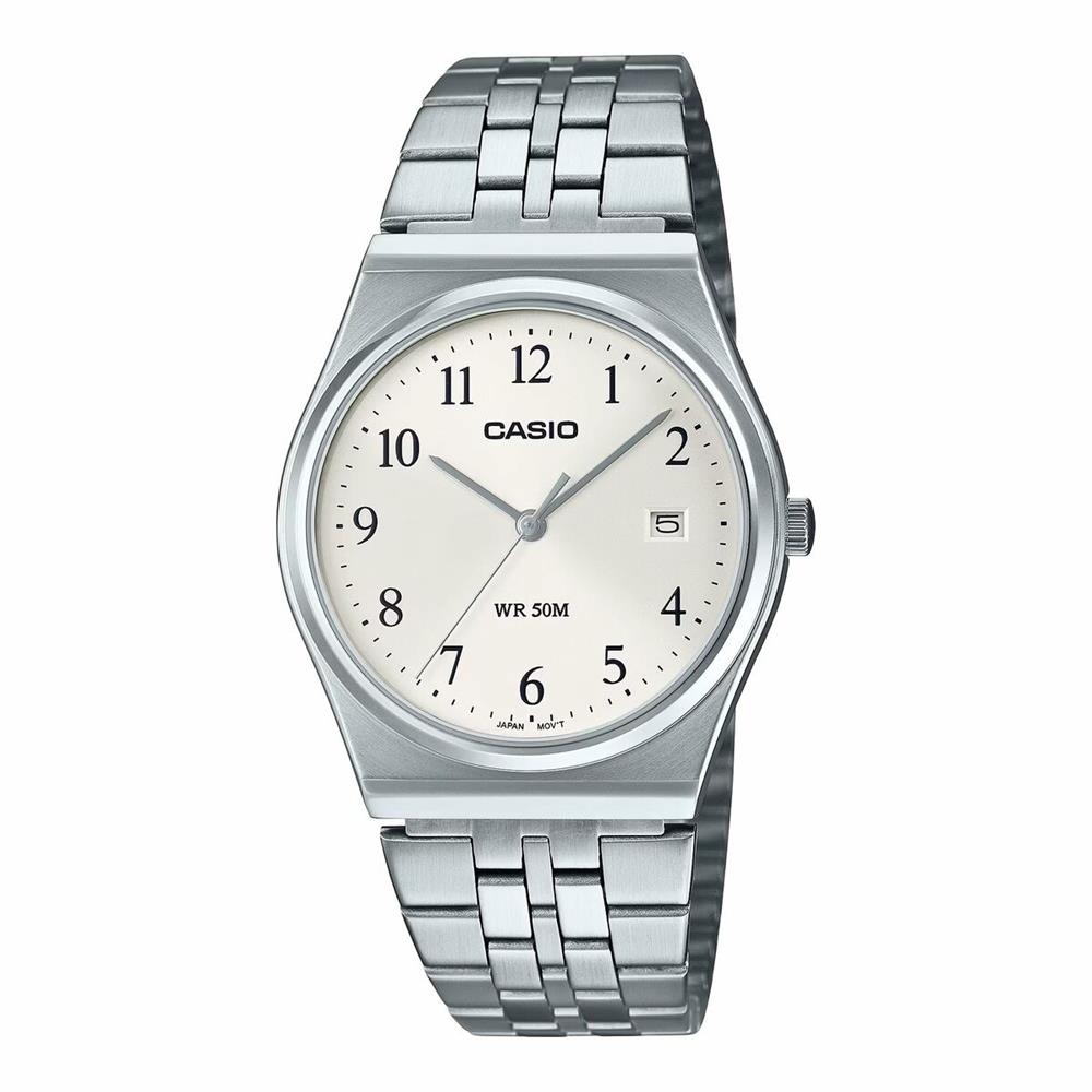 Relógio masculino casio mtp-b145d-7bvef prateado .