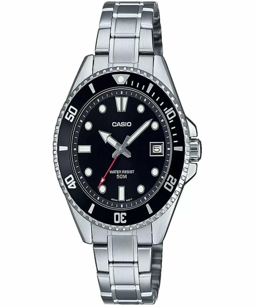 Relógio masculino casio mdv-10d-1a1vef preto prat.