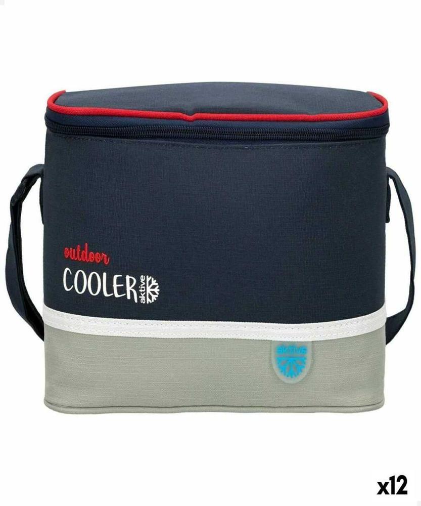 Bolsa Térmica Aktive Azul Marinho Cinzento 24 x 1.