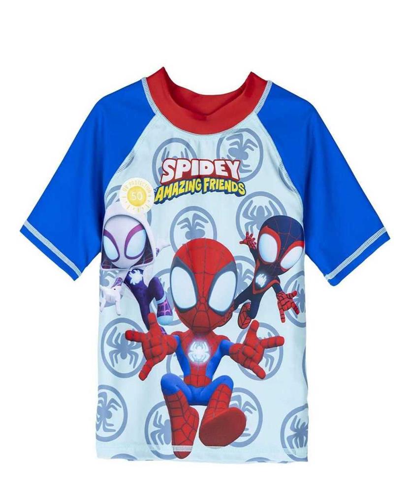 Fato de banho spidey vermelho azul 3 anos