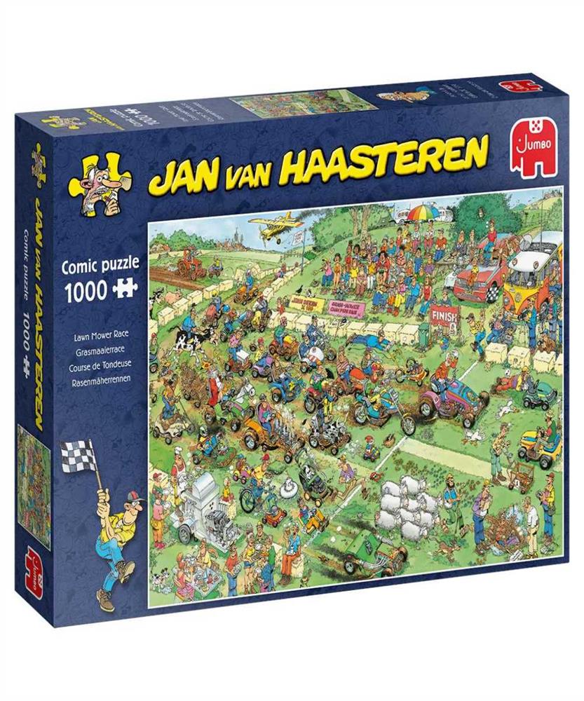 Jumbo Jan Van Haasteren Rasenmäherrennen 1000 Teile Puzzle (19021 )