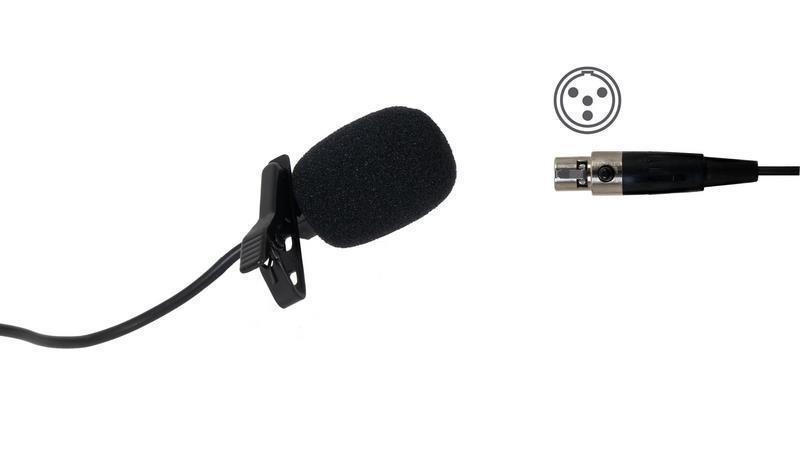 Microfone de Condensador Electret Omnidirecional de Lapela. Mini Xlr 4 Pinos para Mod. Msh-236