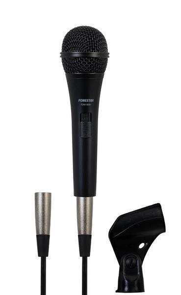 Microfone Dinâmico Unidirecional de Mão. 50-13.000 Hz. Sensibilidade -53db (V/Pa) a 1khz
