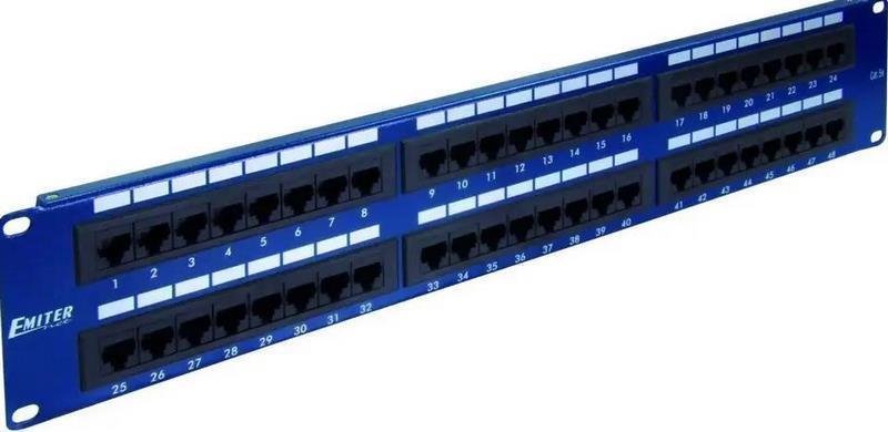 Emiternet Panel 19   48xrj45 Utp Cat.5e (2u) Blue Dcn/Ppfa652k488c5e