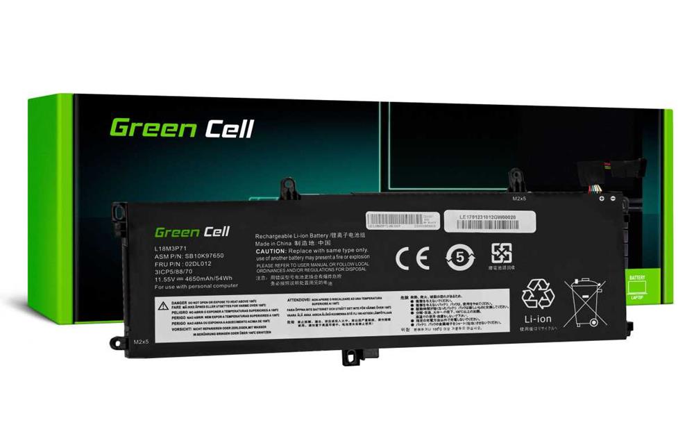 Green Cell Battery L18l3p71 L18m3p71 For Lenovo Thinkpad T590 T15 P15s P53s