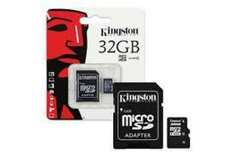 Mem Microsdhc 32gb Kingston Cl4 + Adapt