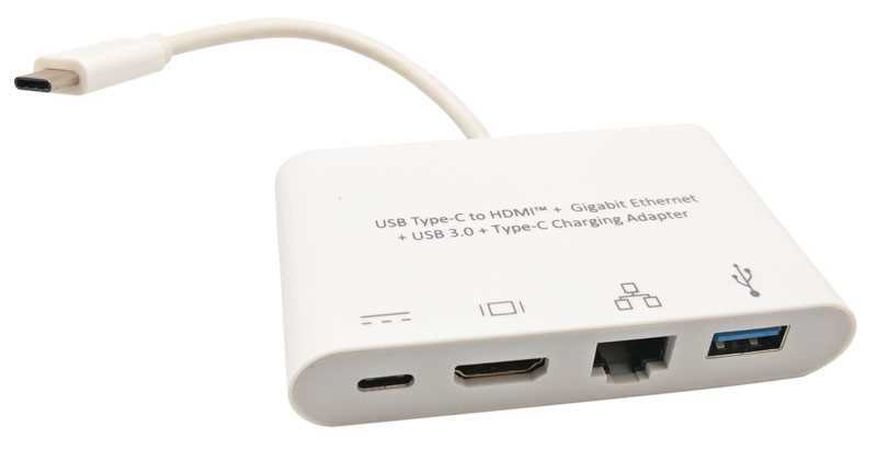 Adaptador Usb3.0 + Rj45 + Hdmi + Usb-C a Usb-C 3.1