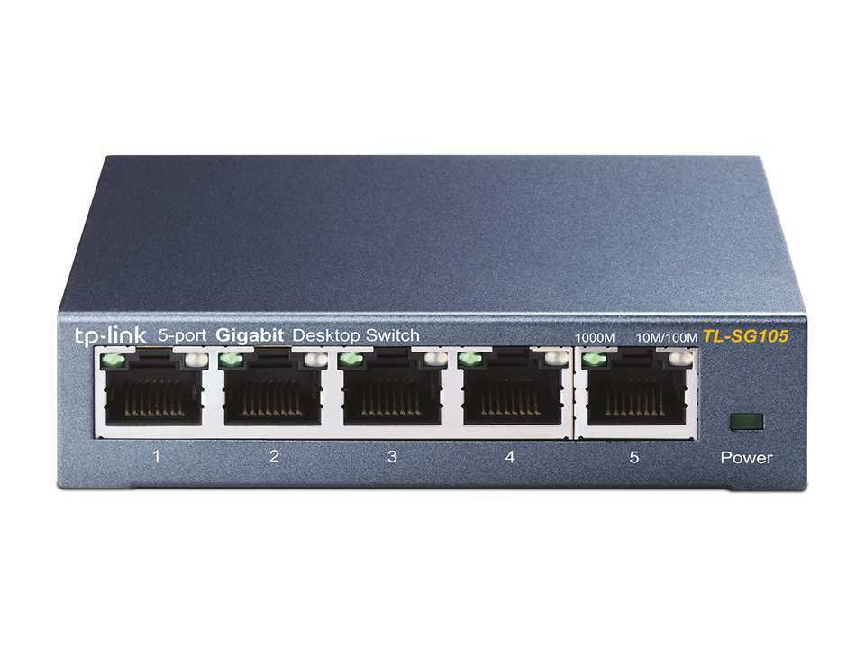 Tp-Link Tl-Sg105 L2 Gigabit Ethernet Unmanaged Switch (10/100/1000) Black