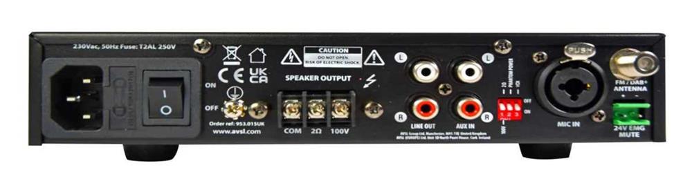 Ux240 Compact 100v Mixer-Amplifier 240w