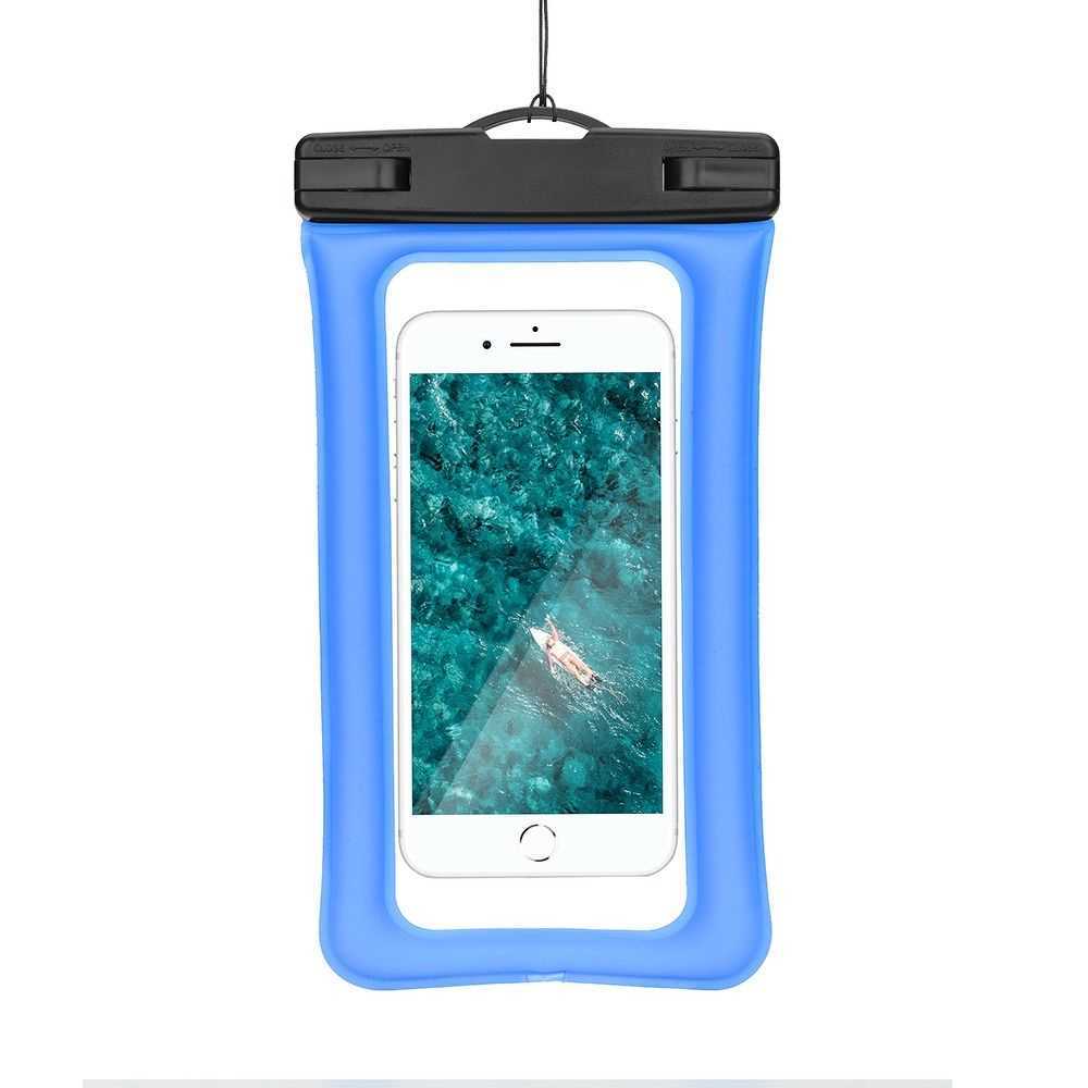 Airbag Á  Prova de Água para Telemóvel com Fecho de Plástico - Azul
