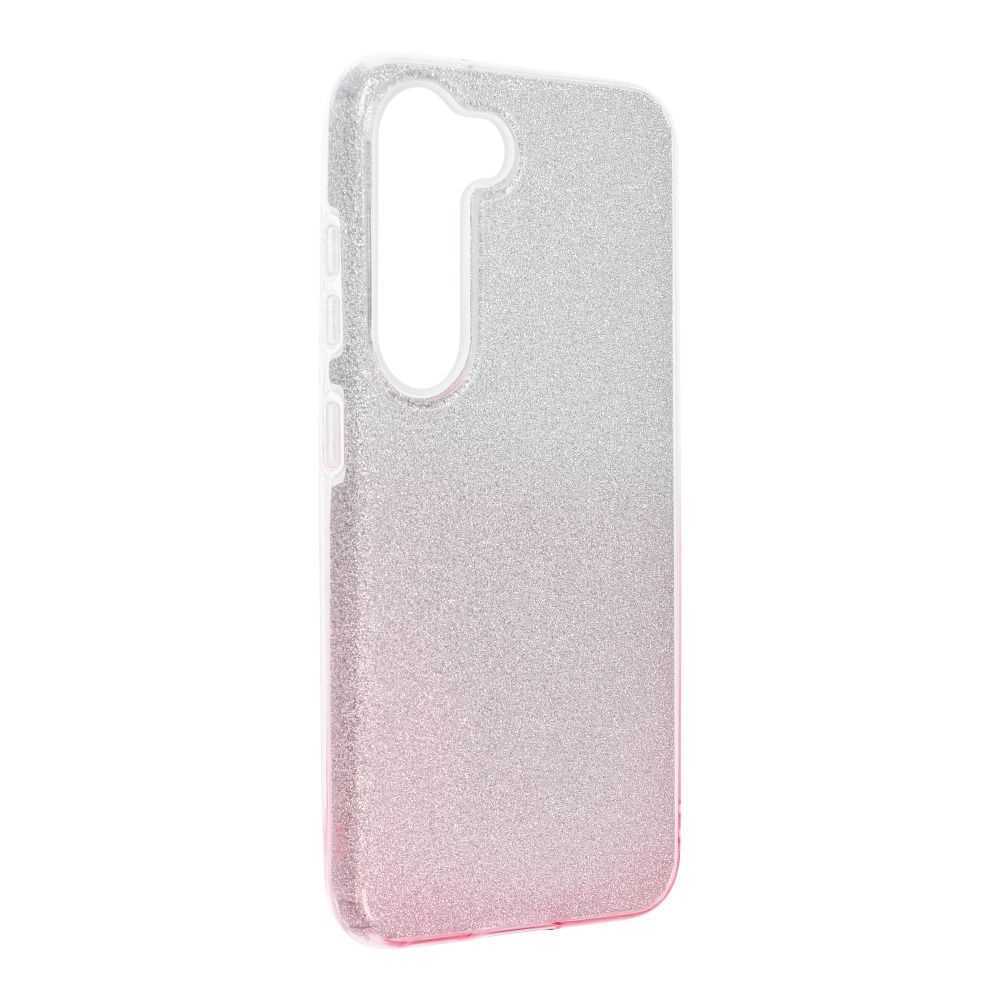 Capa Brilhante para Samsung Galaxy S23 Transparente/Rosa