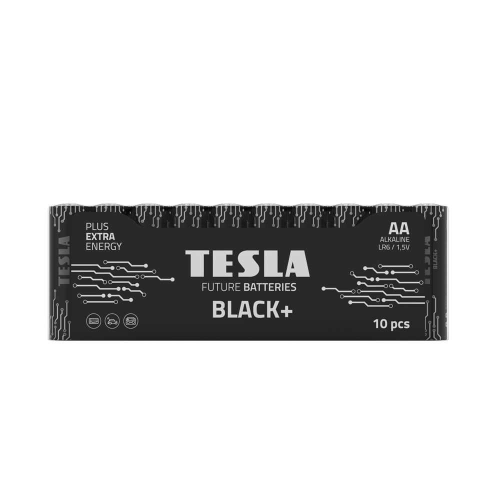Pilha Alcalina Tesla R6 (Aa) Preta+ [10x72] 10 Unidades