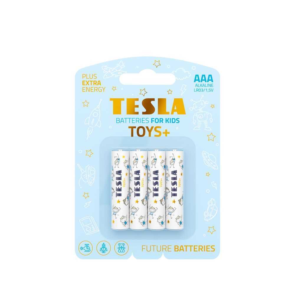 Pilha Alcalina Tesla R3 (Aaa) Toys+ Boy [4x120] 4 Unidades