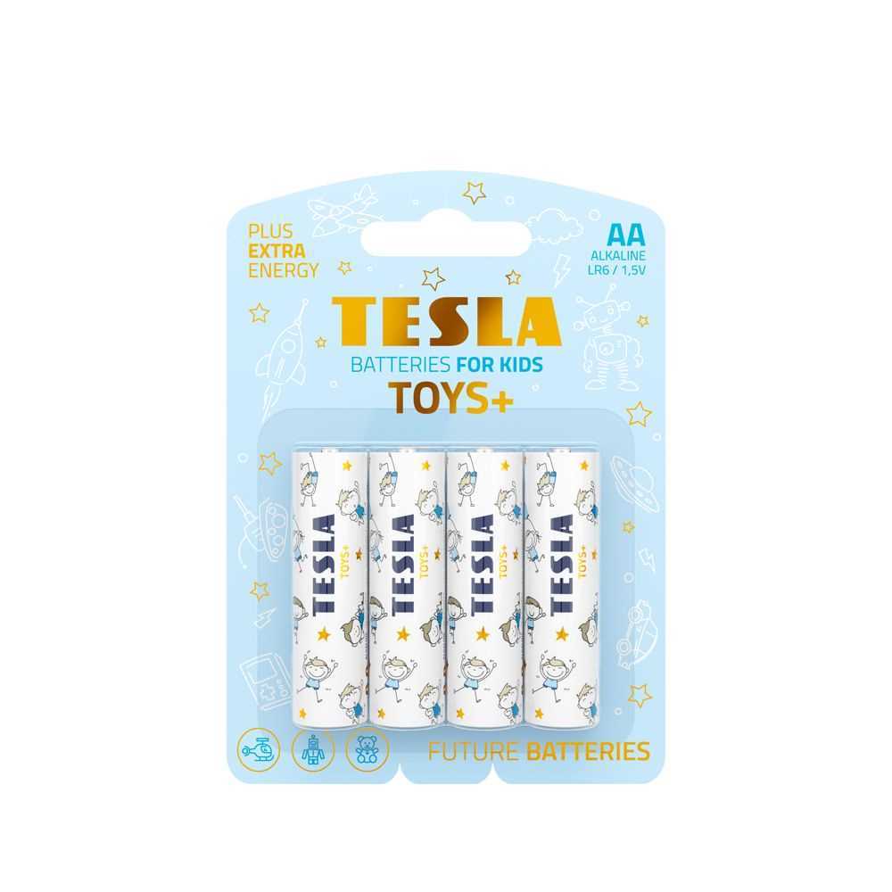 Pilha Alcalina Tesla R6 (Aa) Toys+ Boy [4x120] 4 Unidades