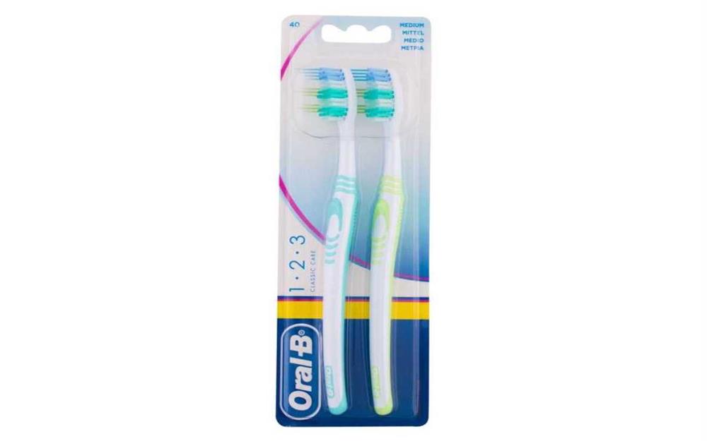 Toothbrush 1-2-3 Classic 2pc
