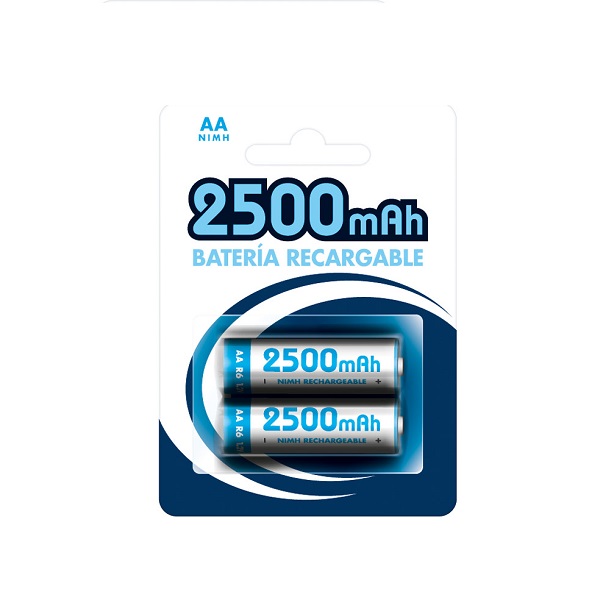 Bateria Recarregável Ni-Mh Aa/Rc06 1.2v 2500mah