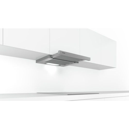 Bosch Serie 4 Dft63ac50 Cooker Hood Semi Built-In (Pull Out) Silver 360 M3/H D