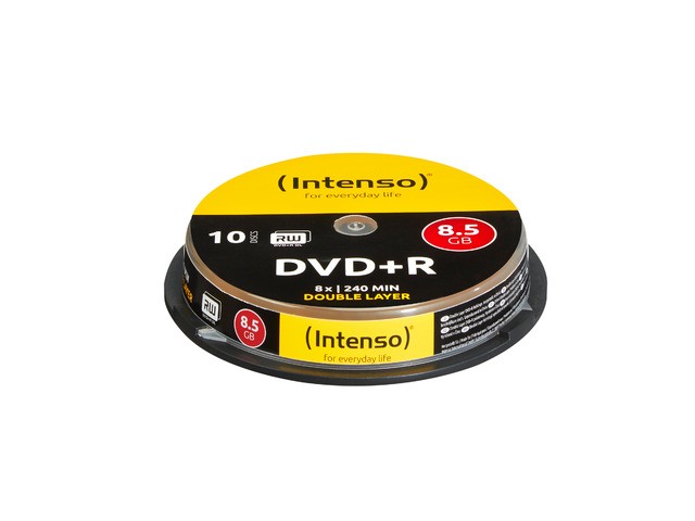 Dvd+R Intenso 8,5gb 10pcs Cakebox Double Layer