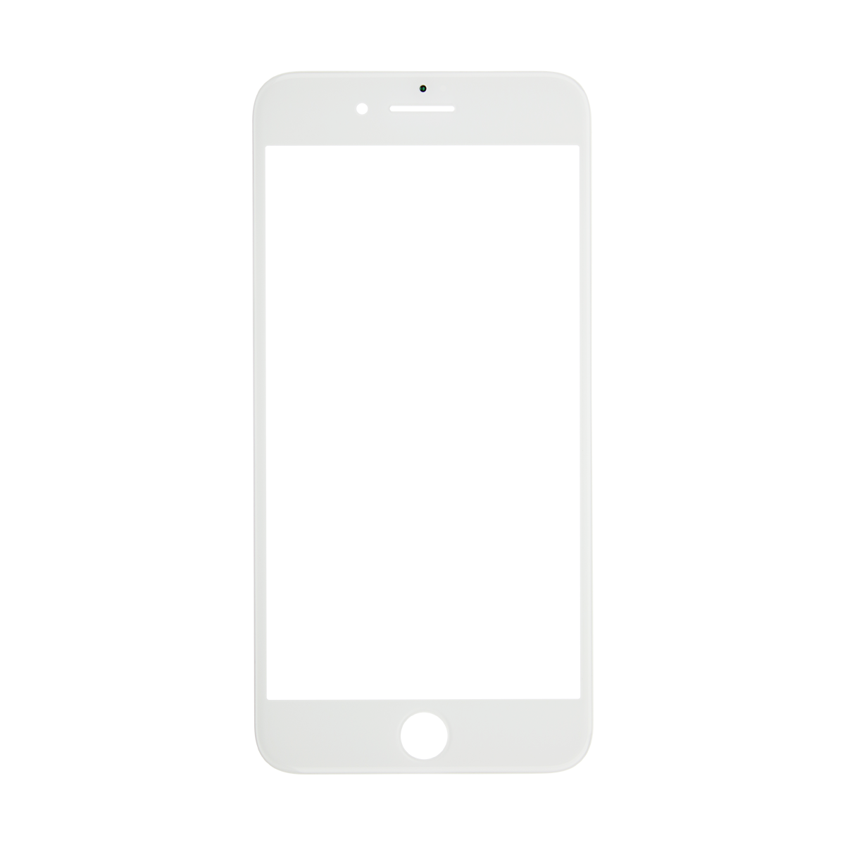 Vidro Do Ecrã + Aro Para O iPhone 7 Plus Branco