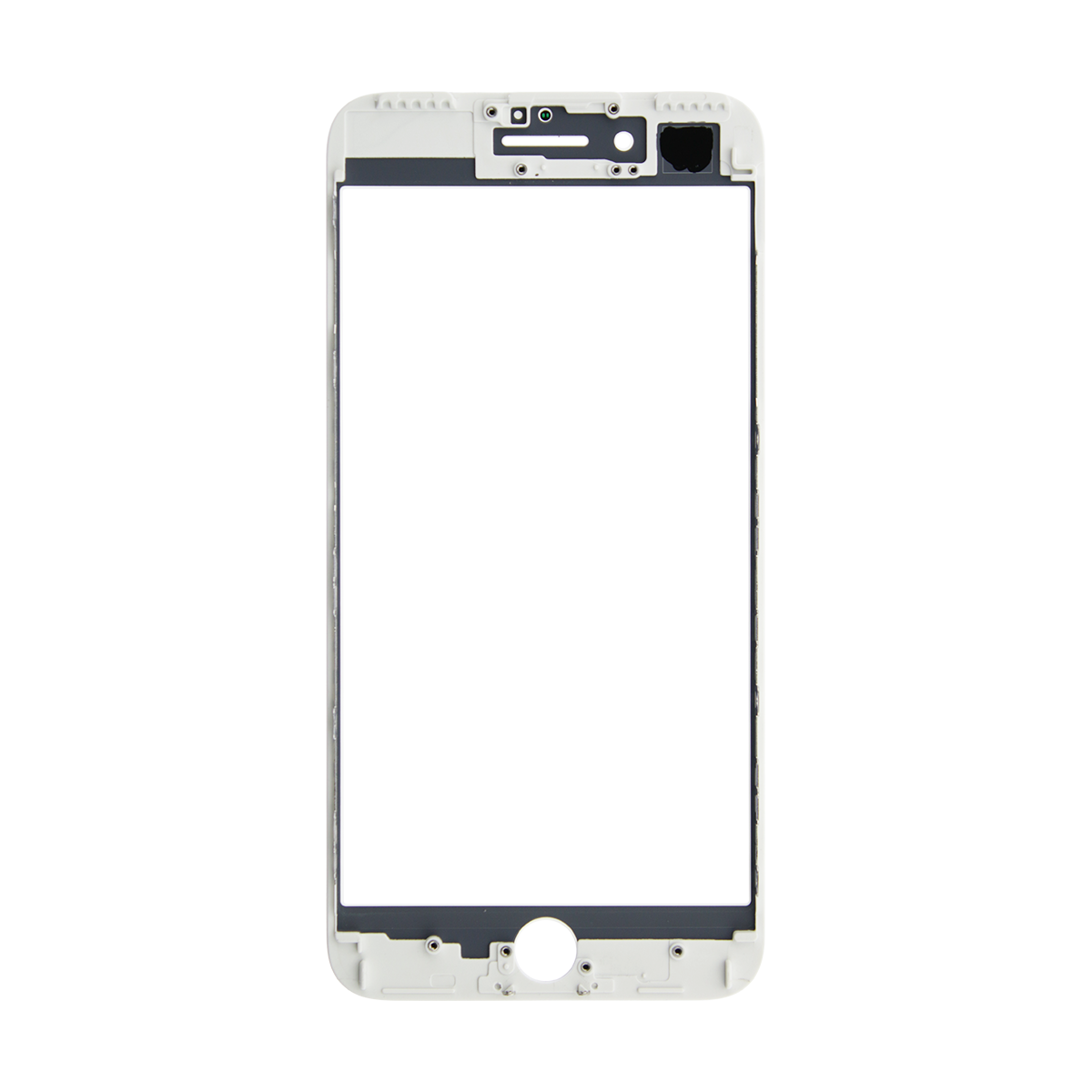 Vidro Do Ecrã + Aro Para O iPhone 7 Plus Branco