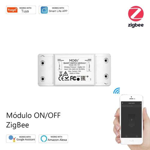 Módulo Interruptor de Luz Inteligente Moes 2 canales - Smart Zigbee + RF433